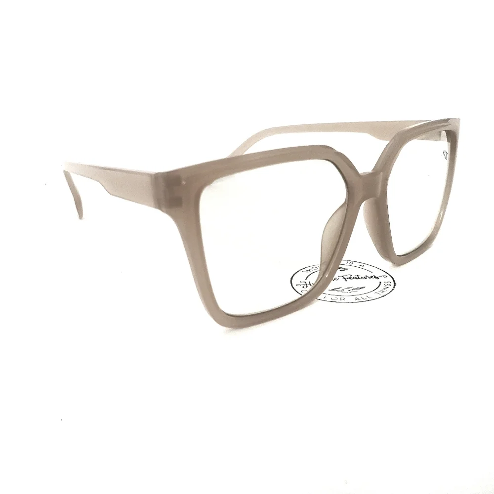 NEW Tan Oversize Fashion Transitional Reading (1.00) Glasses